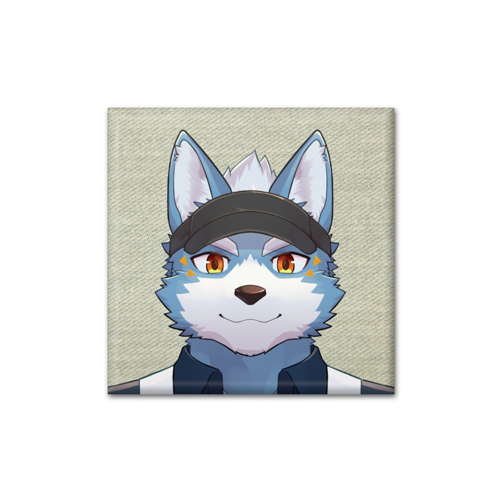 四角形缶バッジ　夏服