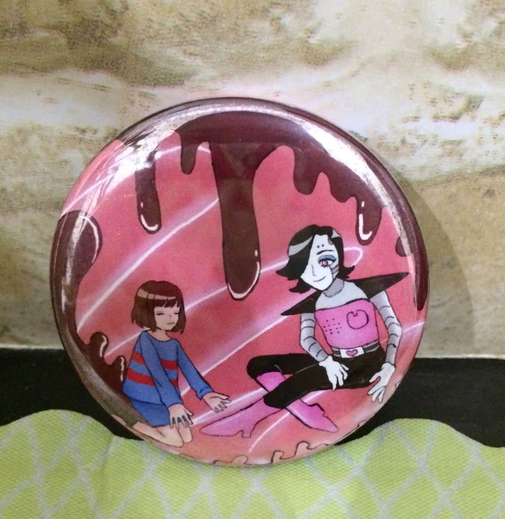 メタトン&フリスク アイス缶バッチ