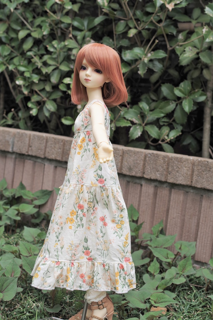 【SD.SDgr.60cm】花畑の姉妹ワンピース