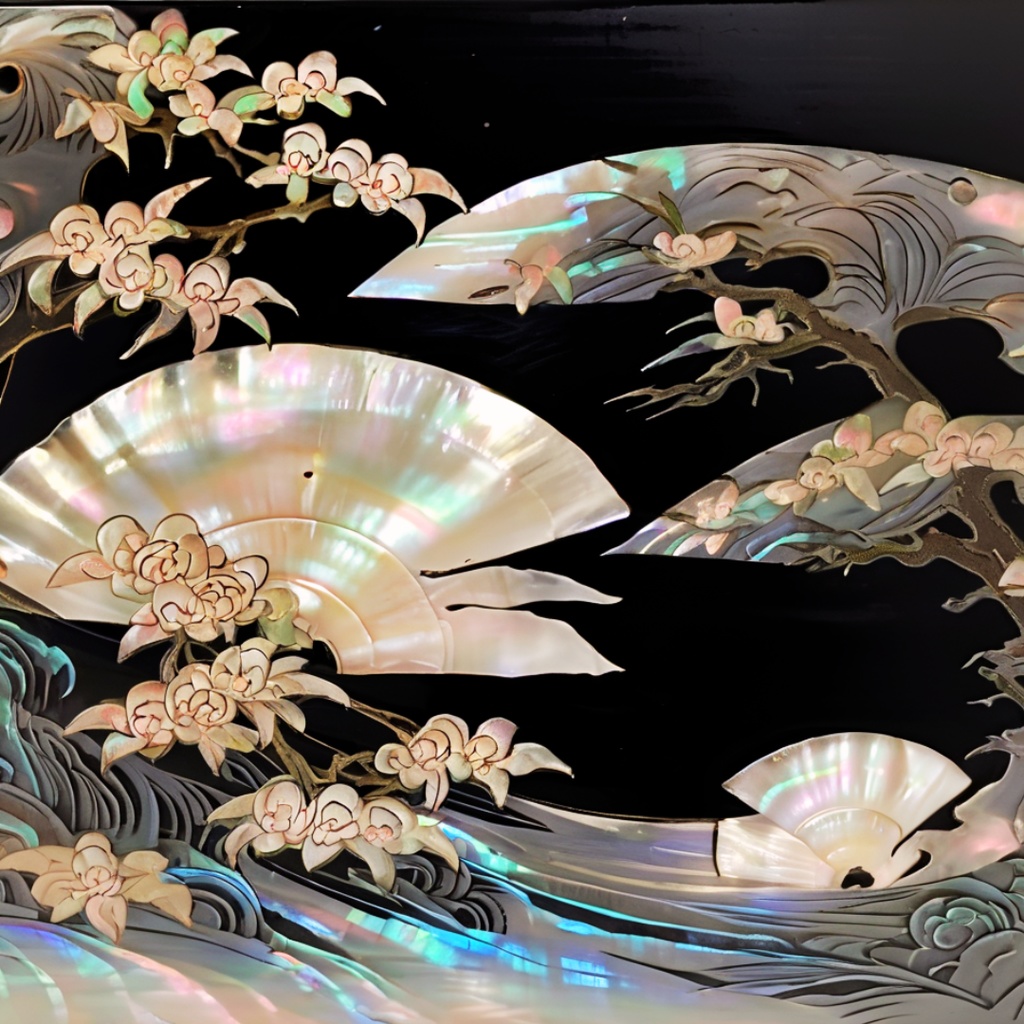 日本伝統質感LoRA完全パック|金箔・螺鈿・岩絵の具【Stable Diffusion対応】