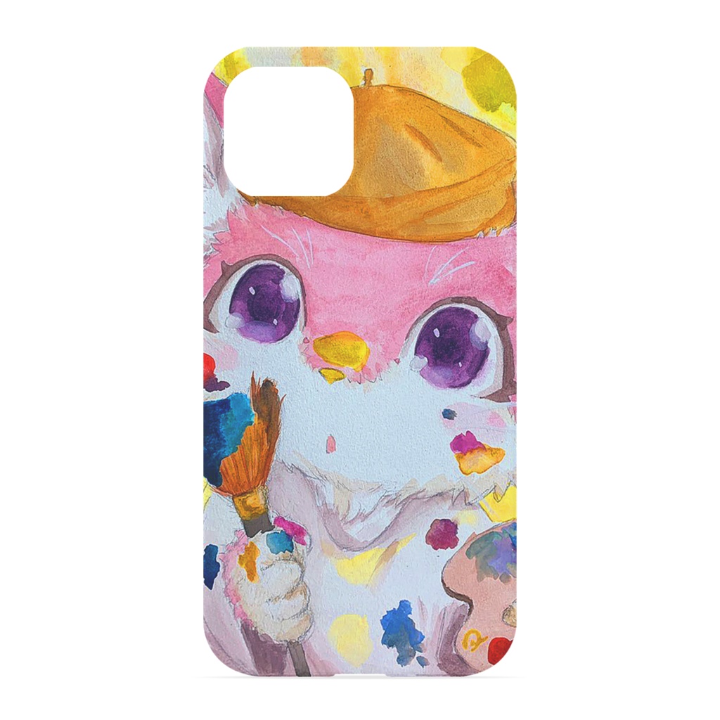 iPhoneケース・カバー 宝石猫 what to draw?