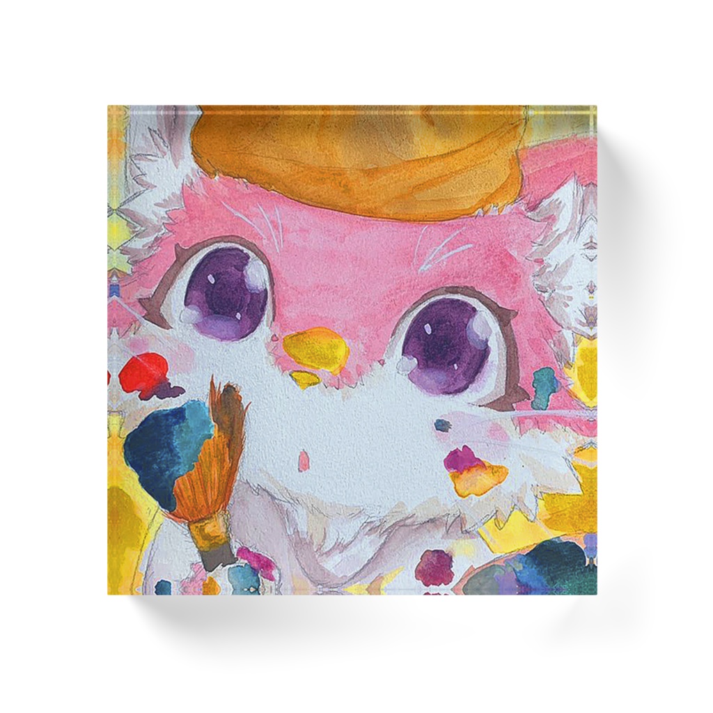 アクリルブロック 宝石猫 what to draw