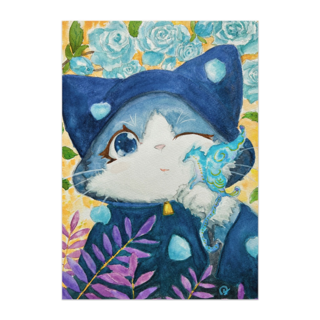ポスター 宝石猫 竜と少年