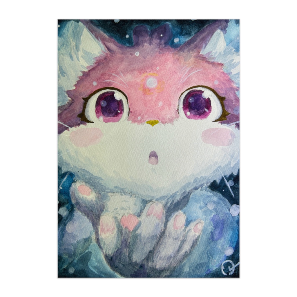 パネル 宝石猫 冬の気配