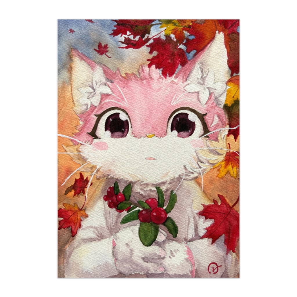 パネル 宝石猫 秋の風