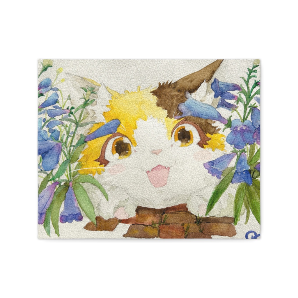 キャンバス 宝石猫 かくれんぼ(シトリン)