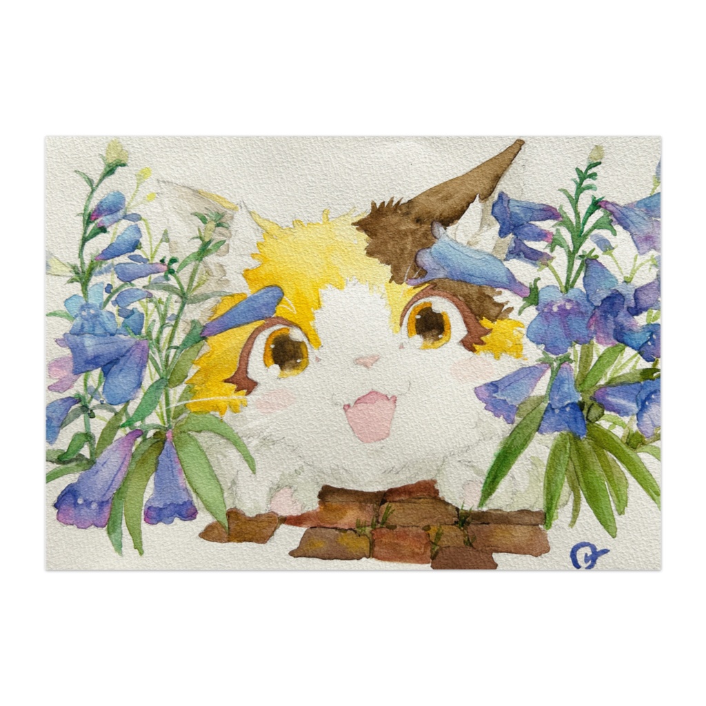 パネル 宝石猫 かくれんぼ(シトリン)