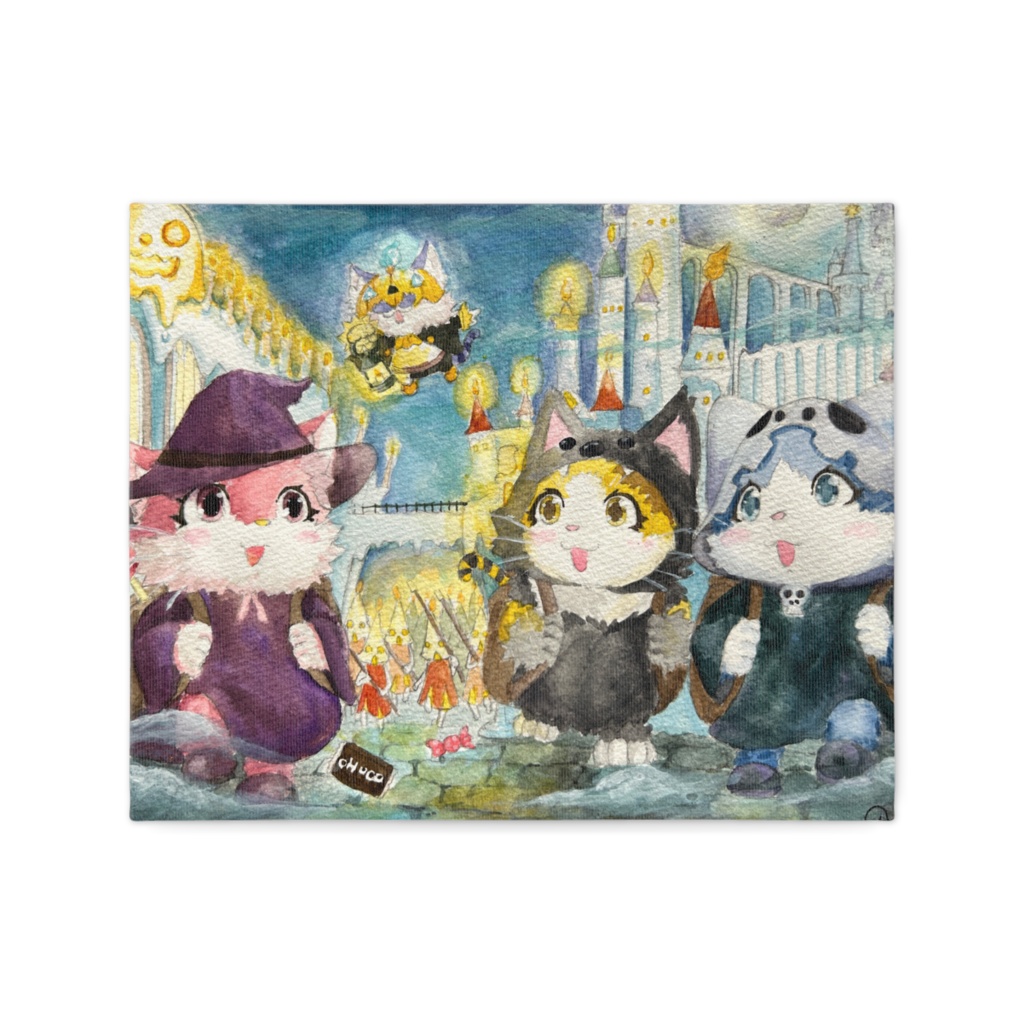 キャンバス 宝石猫 キャンドルキャッスル