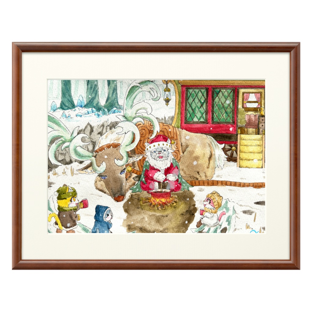 プリモア―ト 宝石猫 サンタのラズベリーココア