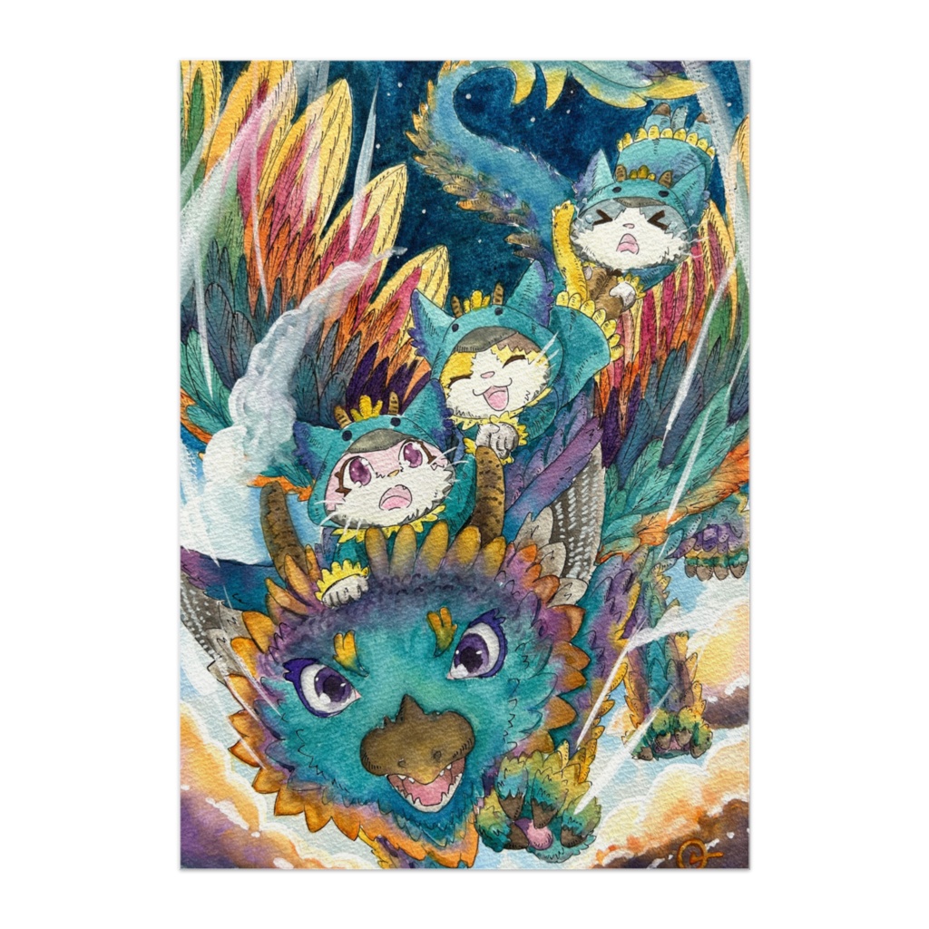 パネル 宝石猫 新たな夜明け