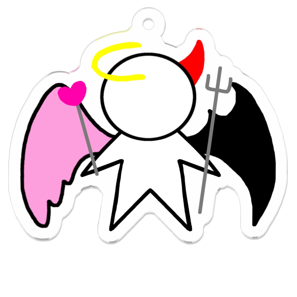 ゆなぽろいどアクリルキーホルダー【堕天使ちゃん】