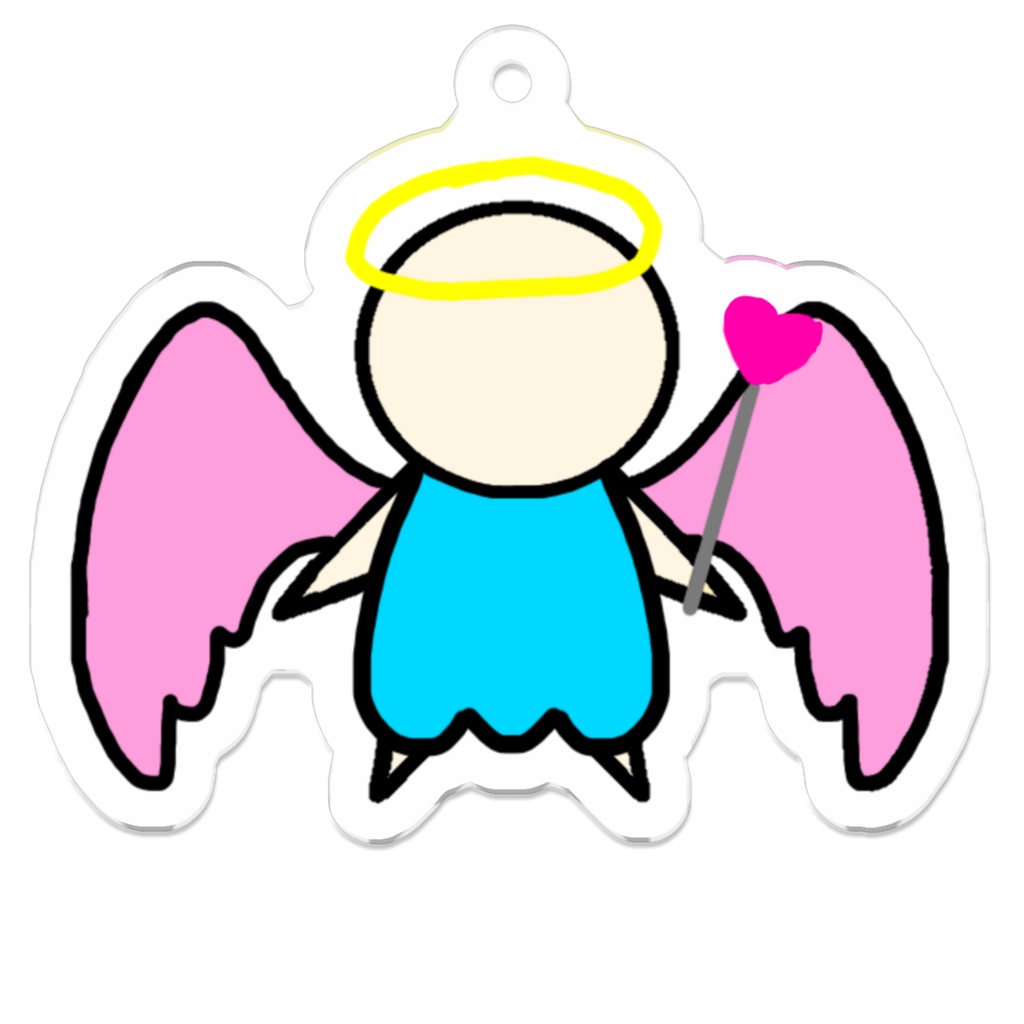 ゆなぽろいどアクリルキーホルダー【天使ちゃん】