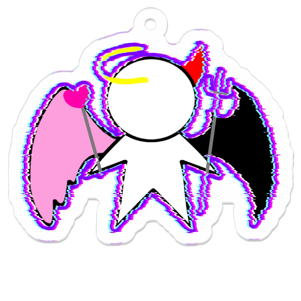 ゆなぽろいどアクリルキーホルダー【デジタル堕天使ちゃん】