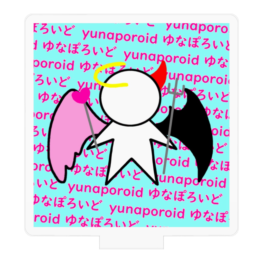 ゆなぽろいどアクリルフィギュア【堕天使ちゃん背景あり】