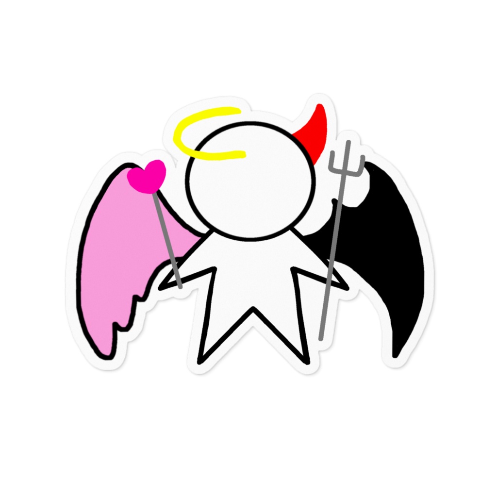 堕天使ちゃんカラーステッカー