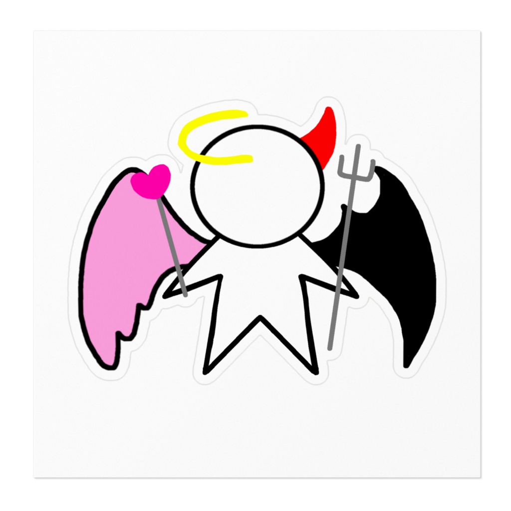 堕天使ちゃんカラーステッカー