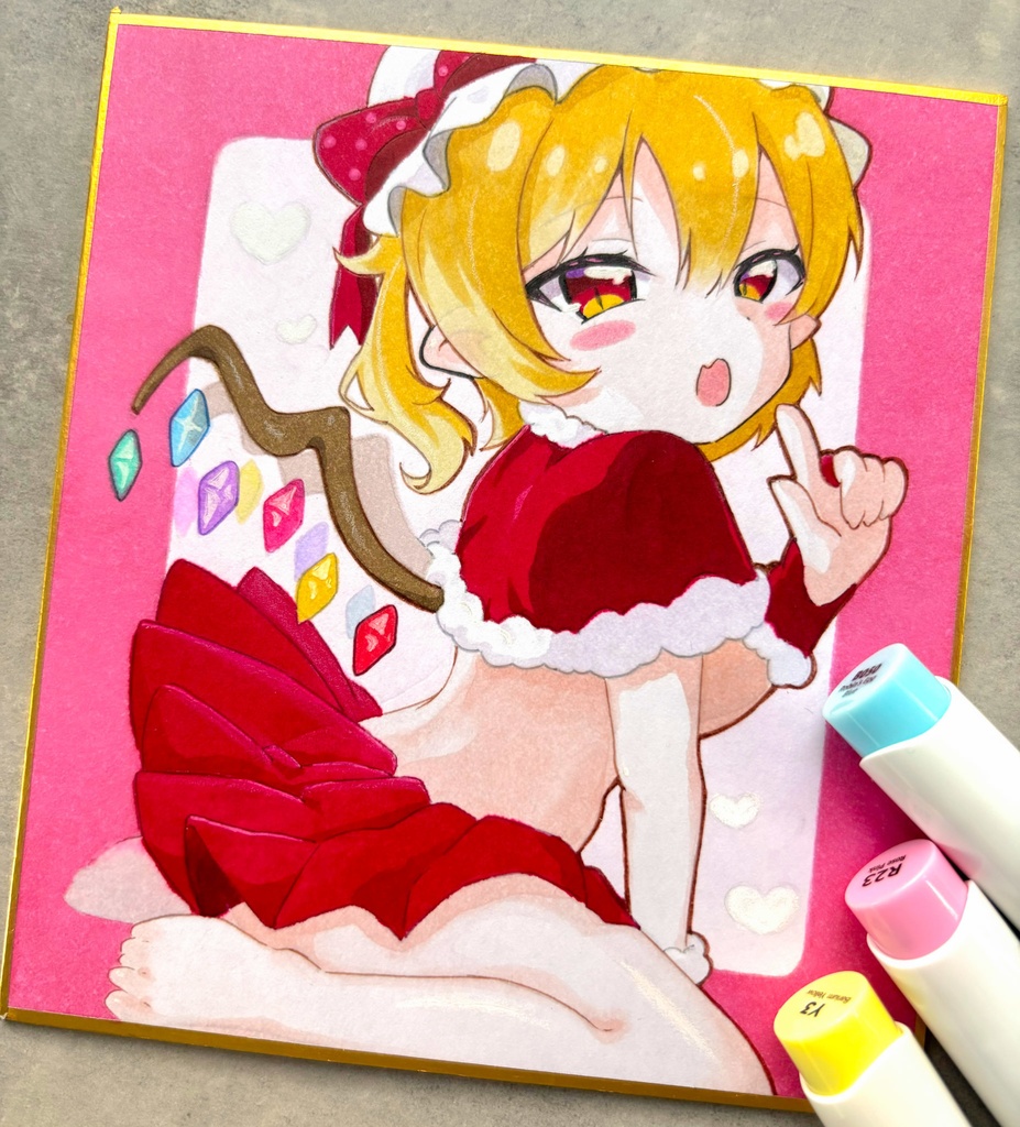 東方project 『フランドール・スカーレット』 色紙イラスト原画