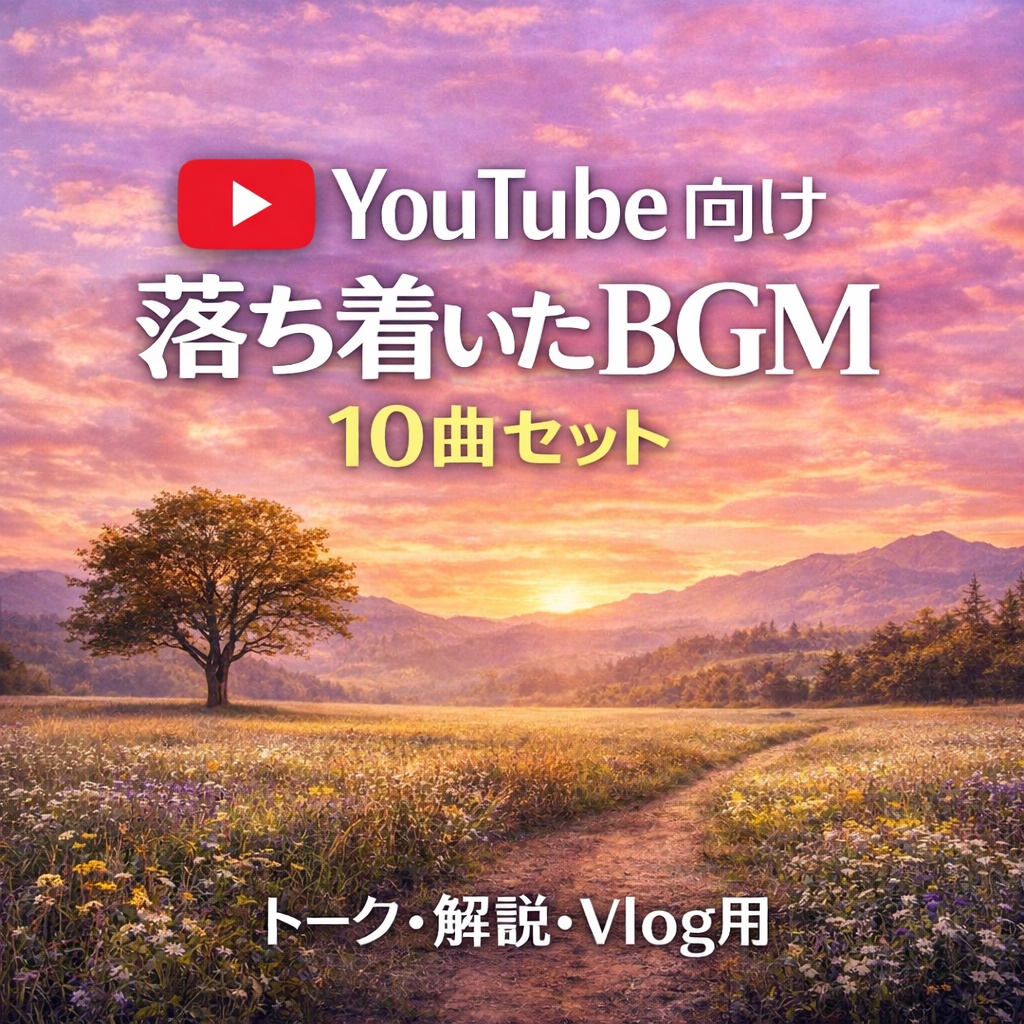 YouTube向け 落ち着いたBGM 10曲セット トーク・解説用 (No.260004)