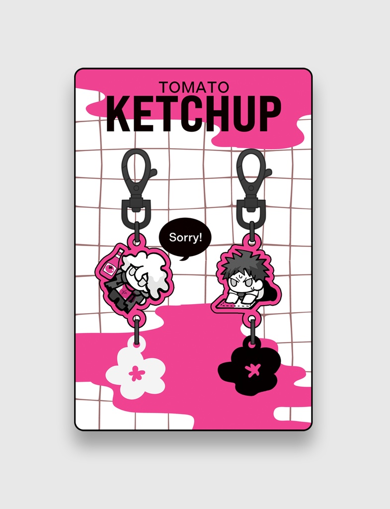 ペアアクリルキーホルダー【TOMATO KETCHUP】