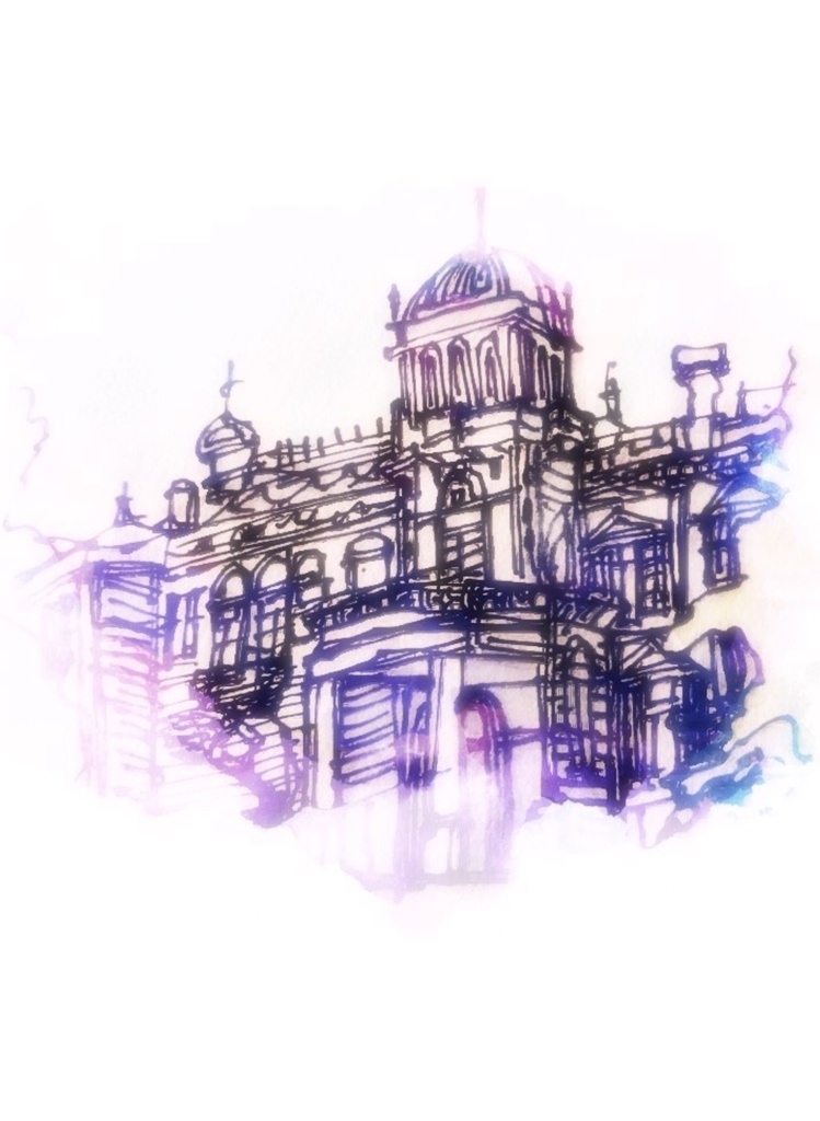 城A青にそまりて。Tシャツ