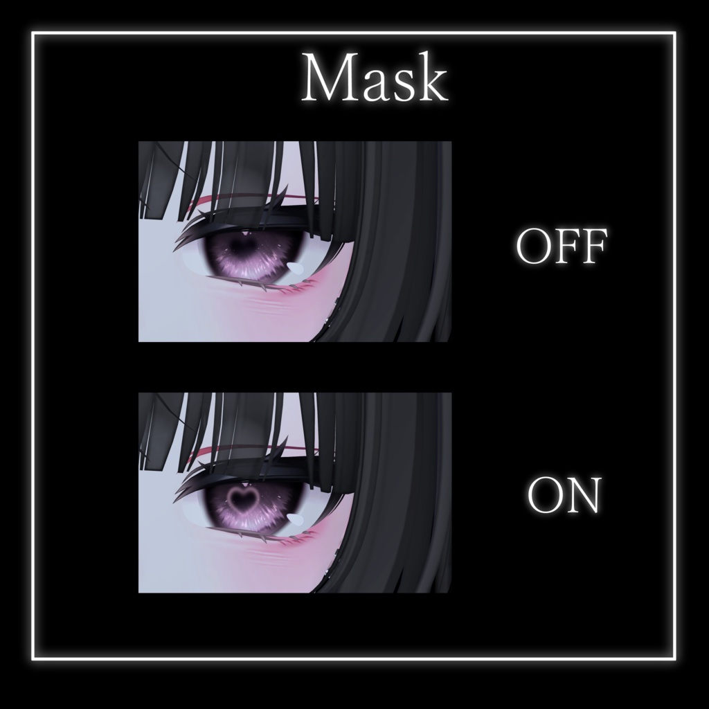 【8アバター対応】charm heart ♡ Eye Texture