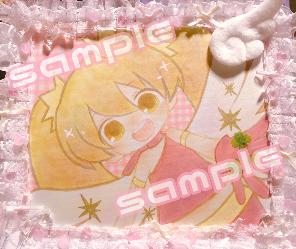 【手描き】イラスト&デコ色紙