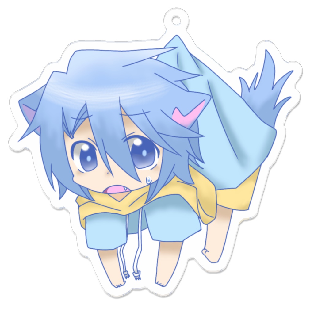 ウル(オリキャラオオカミ) ぶら下がりキーホルダー