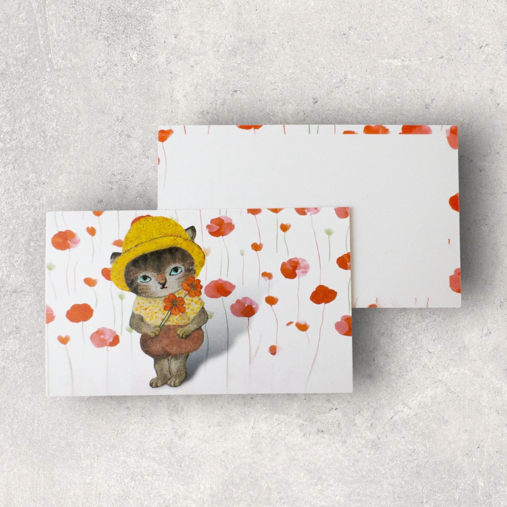 メッセージカードと封筒セット(5種類)