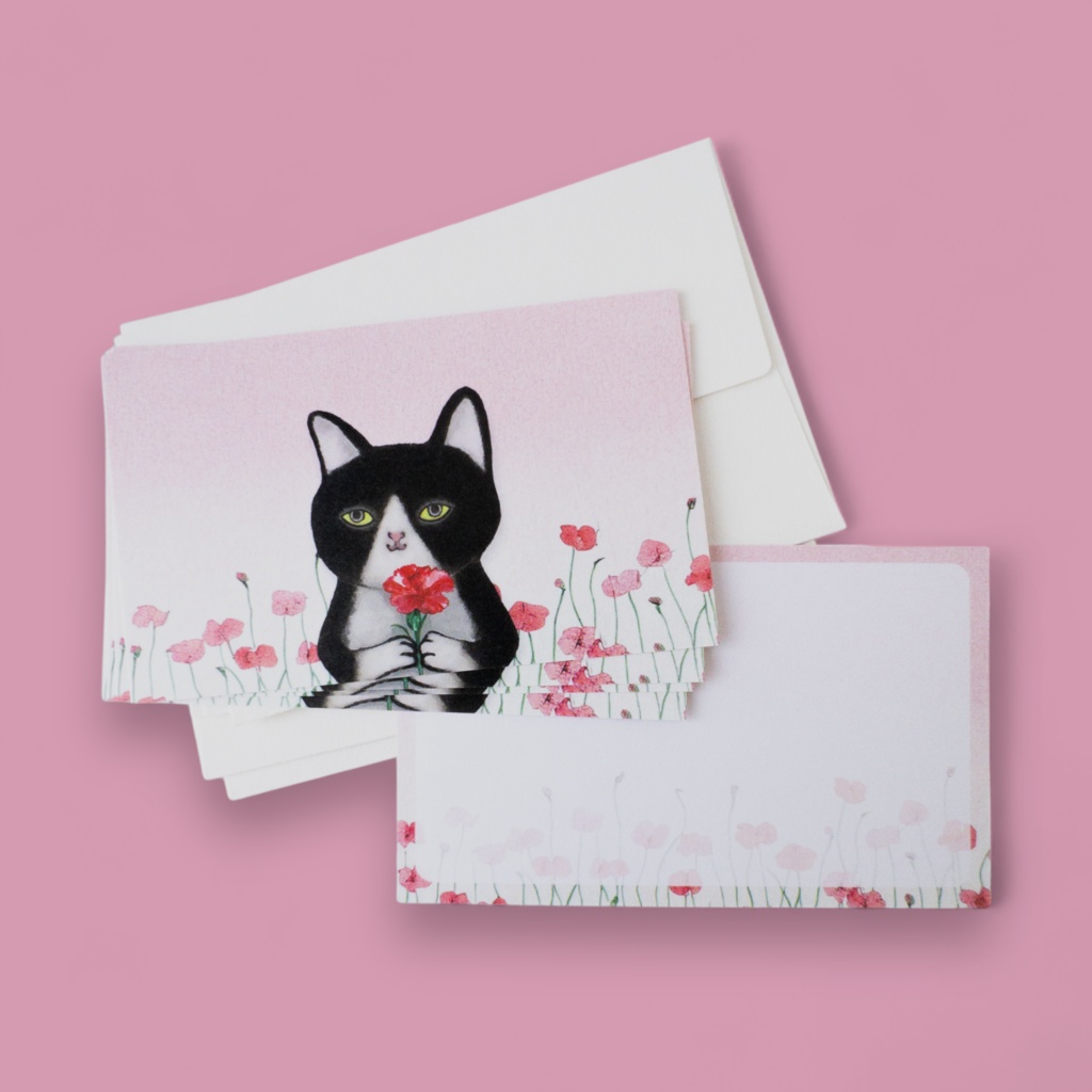 メッセージカードと封筒セット(5種類)