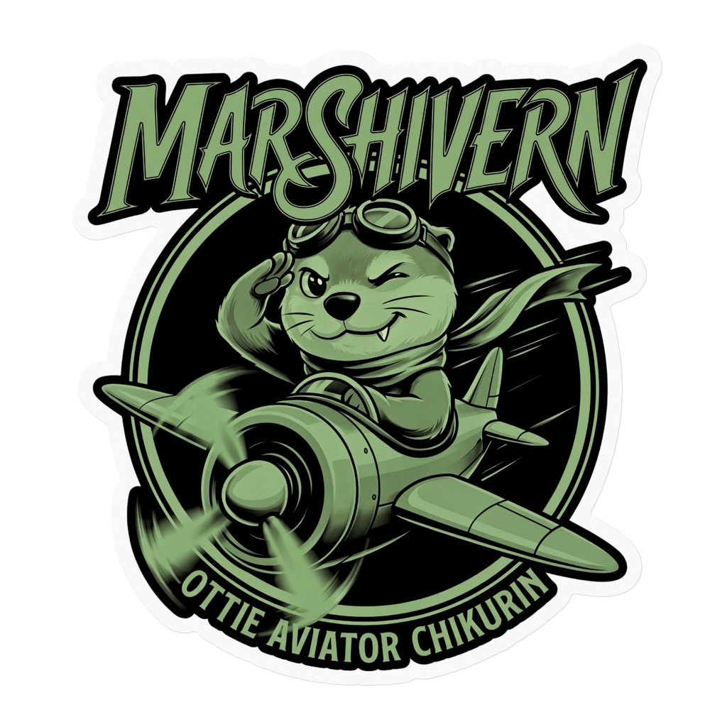 OTTIE AVIATOR CHIKURIN ステッカー 001