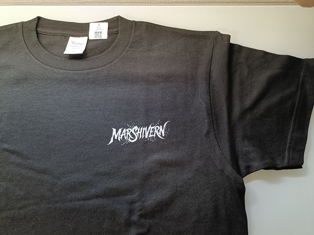 MARSHIVERN ロゴTシャツ / BLACK