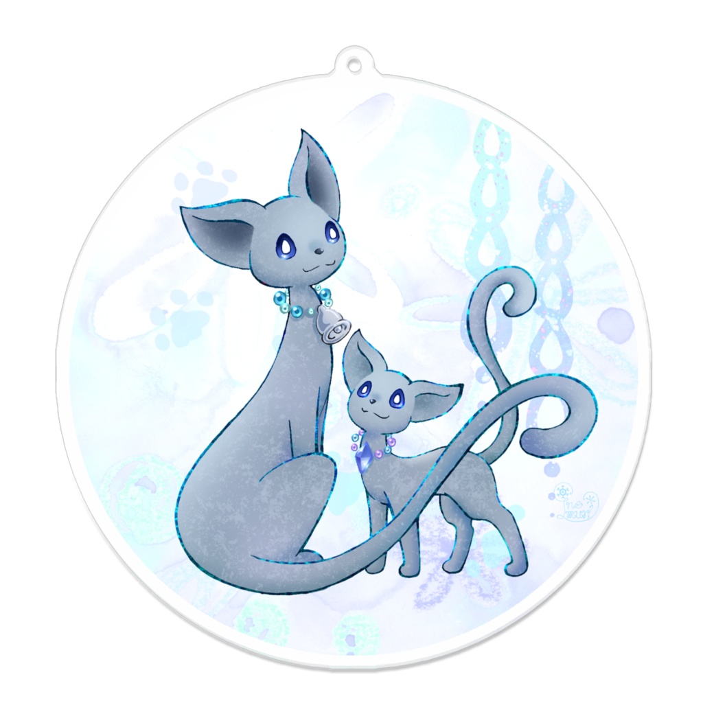 ロシアンブルーの親子