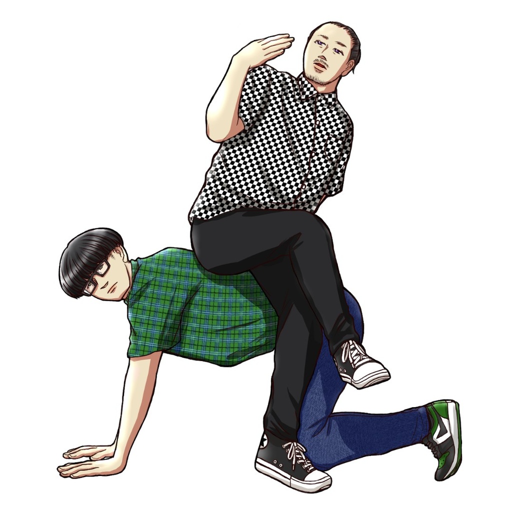 けたマロダイカットステッカー
