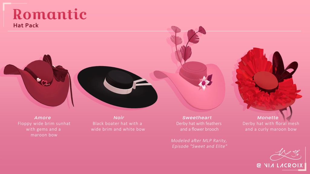 Romantic Hat Pack
