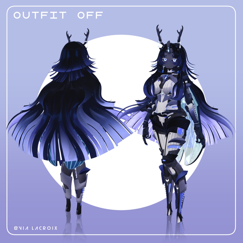Orchid Beetle Robot, 3D avatar for VRChat