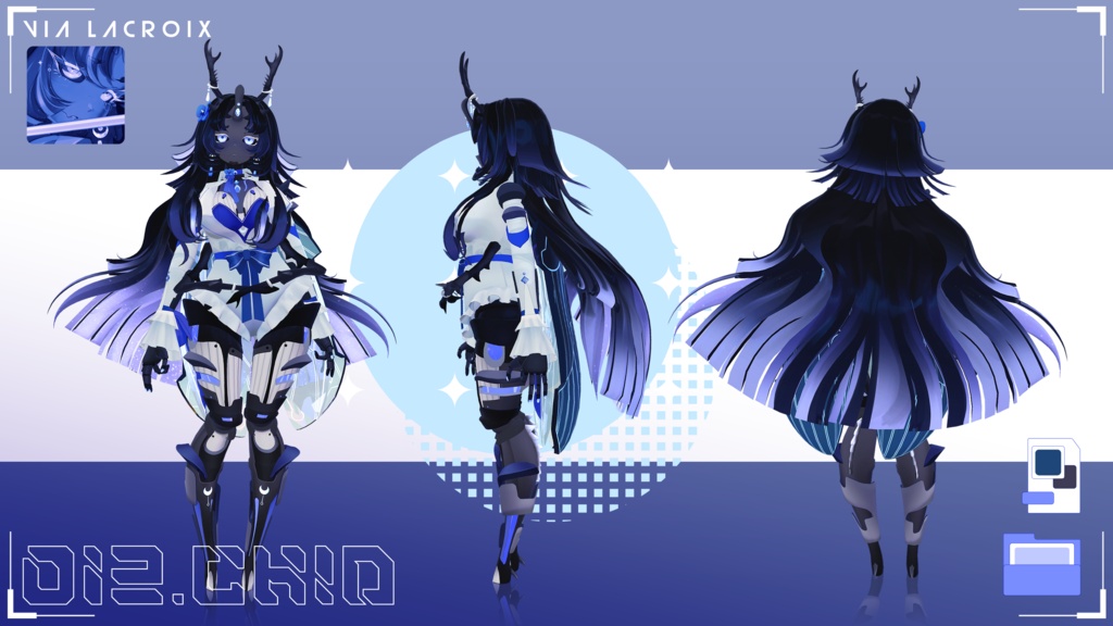 Orchid Beetle Robot, 3D avatar for VRChat