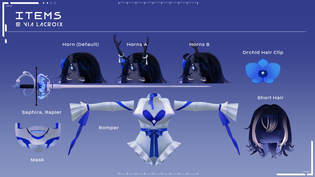Orchid Beetle Robot, 3D avatar for VRChat