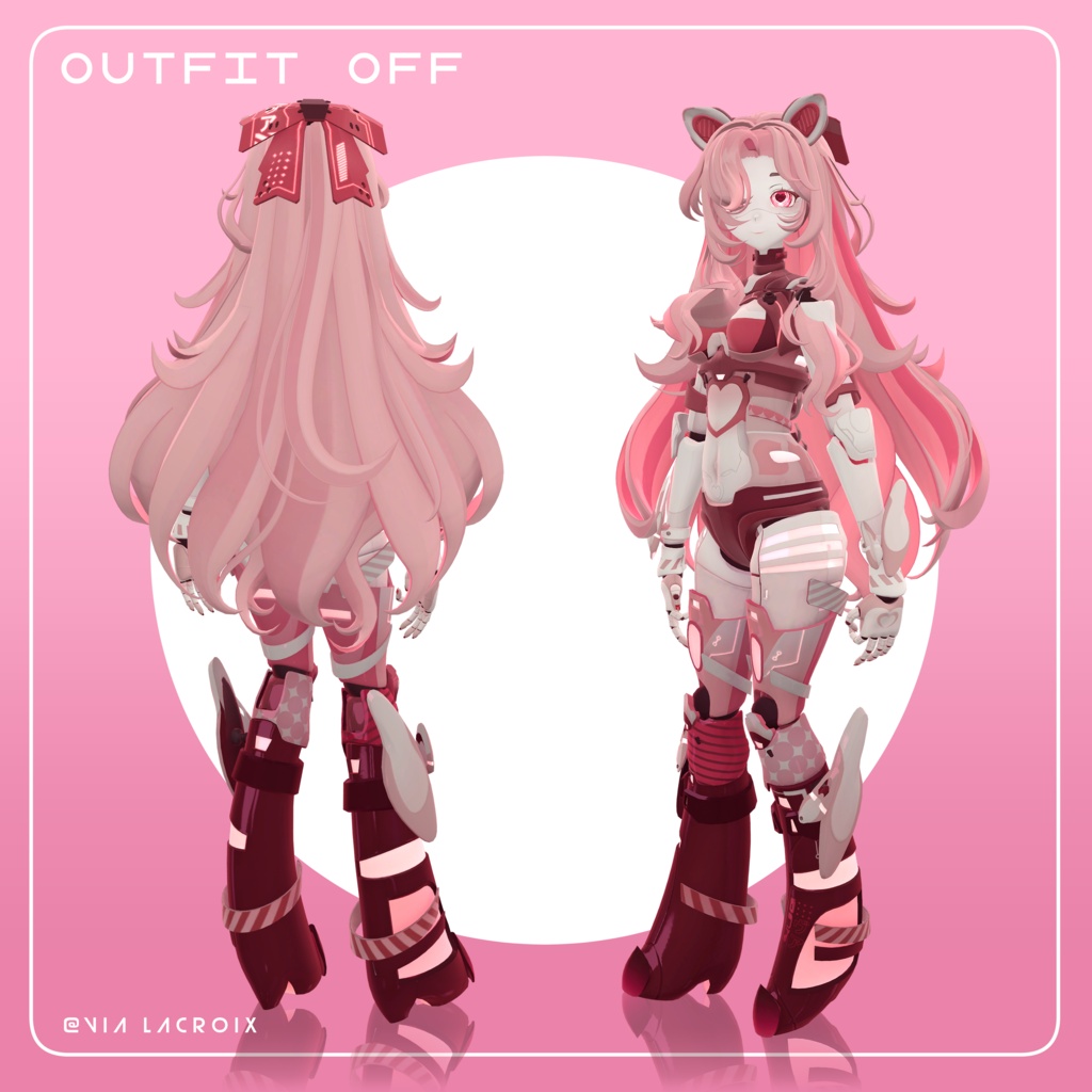 Poppy Squirrel Robot, 3D Avatar for VRChat