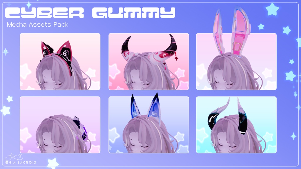 Cyber Gummy ♡ Mecha Assets Pack