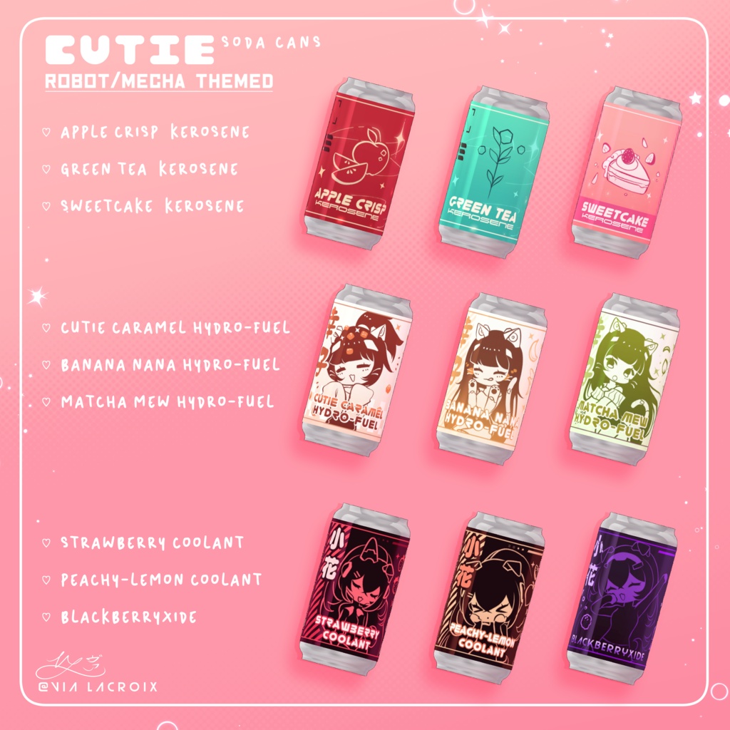 Cutie Soda Cans ♡ Textures