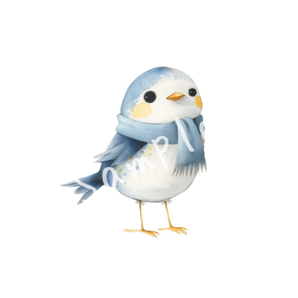 【クリップアート】やわらかな冬時間の素材集17点セット