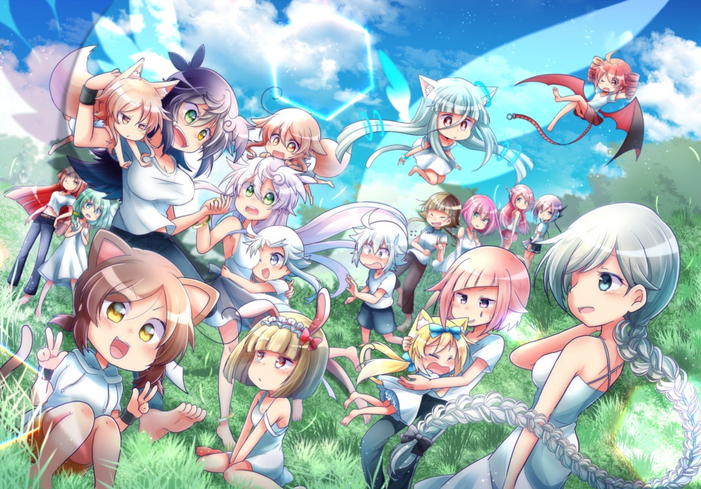 風歌ハル中心イラスト集-Friends-