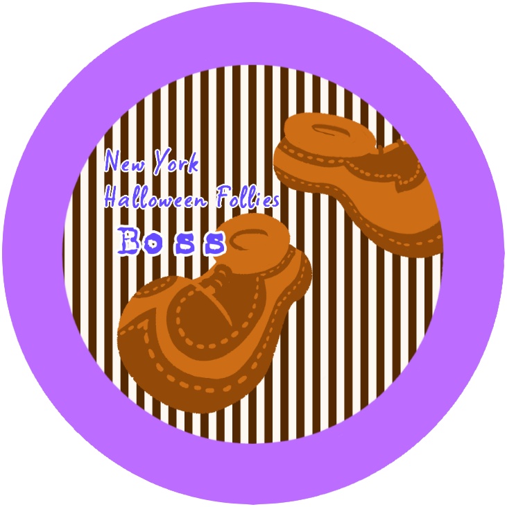 【缶バッチ】ニューヨーク・ハロウィーン・フォリーズ-ミッキー