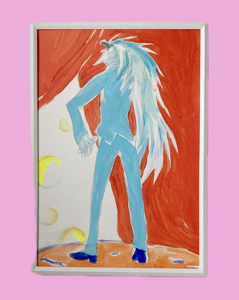 ドローイング_ナルシストなカジキマグロ