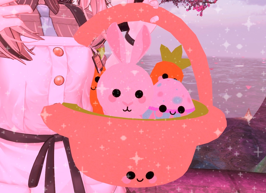 VRChat Easter basket of plushies [ぬいぐるみバスケット。 イースター]