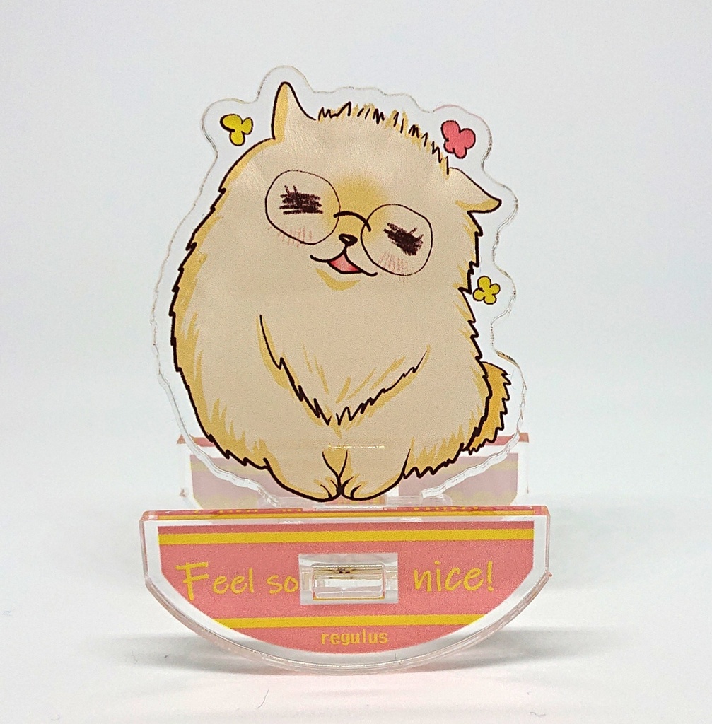 ポメ道くんゆらゆらアクリルスタンド(ひなたぼっこver)