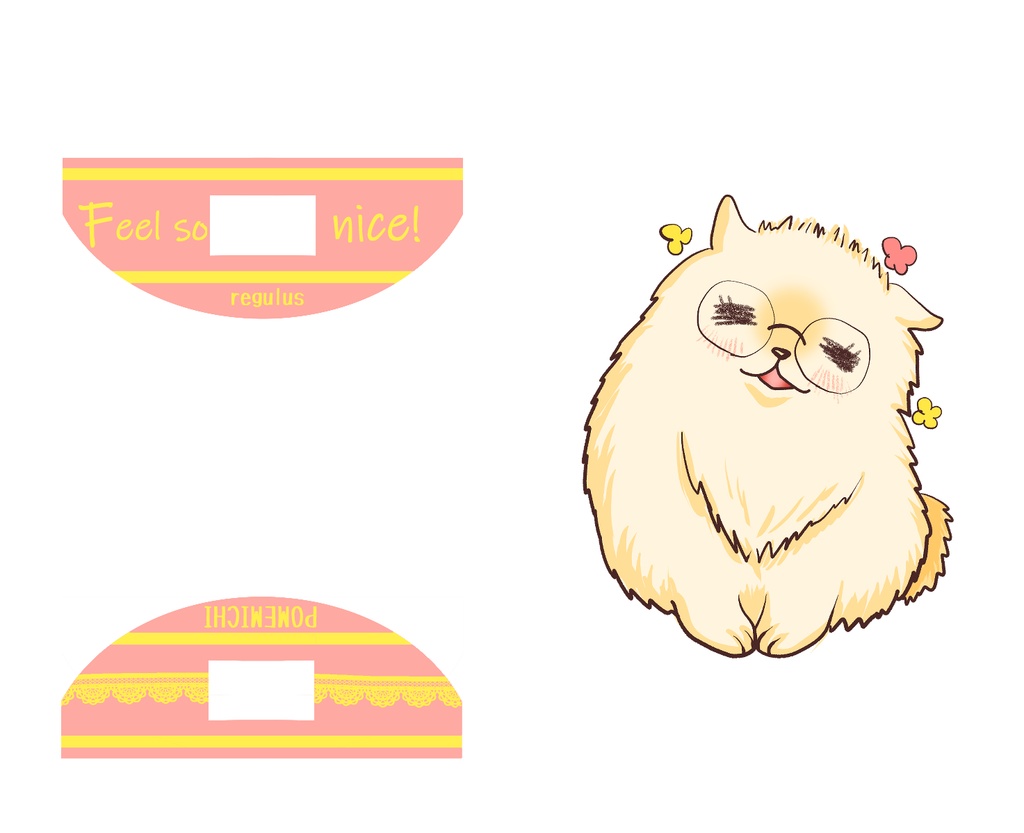 ポメ道くんゆらゆらアクリルスタンド(ひなたぼっこver)