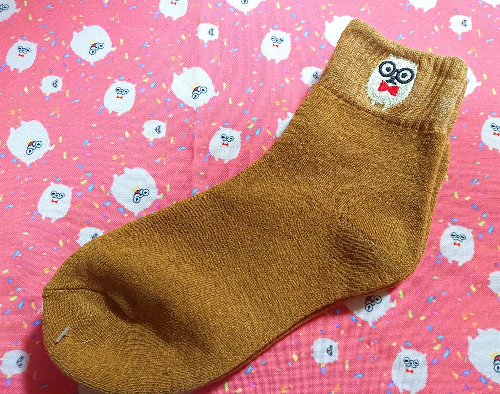 【再販】ポメ道くん刺繍靴下