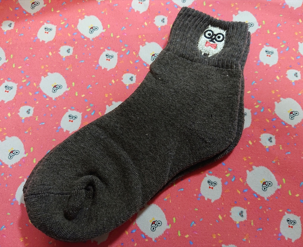 【再販】ポメ道くん刺繍靴下