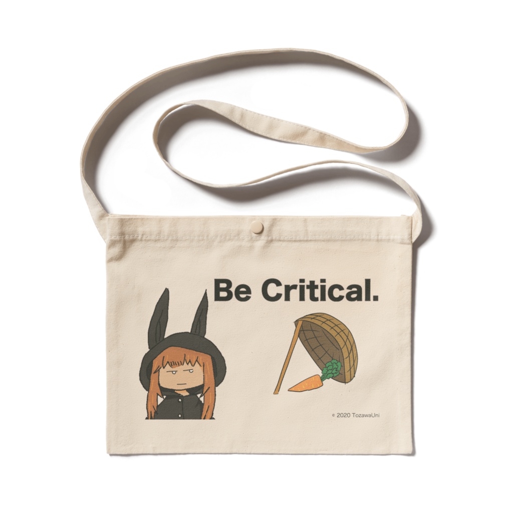 兎沢ゆにオリジナルサコッシュ “Be Critical”